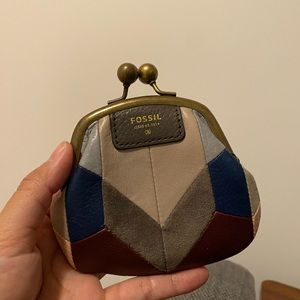 Fossil Kiss lock coin purse